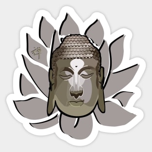 Buddha & Lotus Sticker